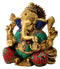 Lord Ganapathi Turquoise Coral Statue