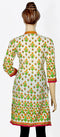 Printed Kurti with Embroidery on Neck