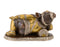 'Resting Ganesha' Brass Statue