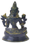 Auspicious Green Tara Antiquated Brass Statue