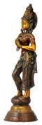 Namaste Welcome Lady Brass Sculpture