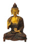 Blessing Buddha Engraved Robe Figure 6.50"