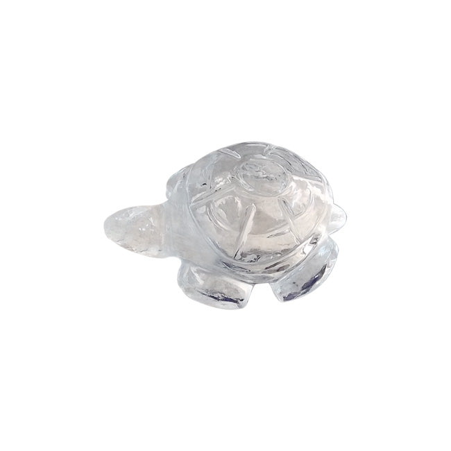 Tortoise carved in rock crystal