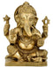 Blessing Lord Vinayaka - Brass Sculpture