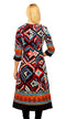 Aztec Design Embroidered Printed Kurta