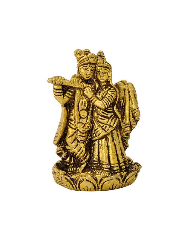 Shri Radha Krishna Standing on Lotus