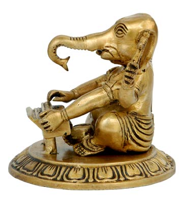 Lord Ganesha with Harmonium