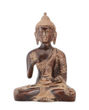 Brass Buddha Rustic Copper Finish Statue
