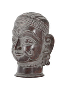 Antiquated Brass Shiva Head