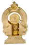 Ma Saraswati Brass Figurine with Beautiful Aureole