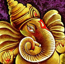 Holy Ganesha - Velvet Cloth Painting
