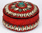 Cowrie Shell Box with Red Beads