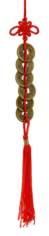 Six Lucky Coins Hanging
