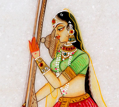 Meera Bai - Marble Painting