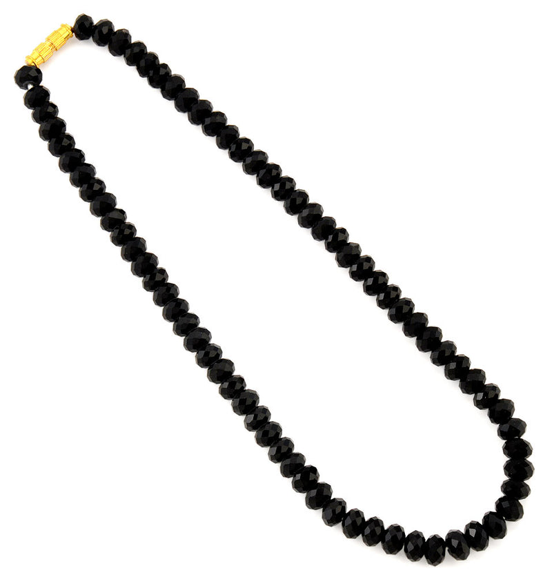 Cut Stone Necklace 'Black Princess'