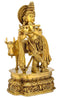 Fluting Krishna - Brass Sculpture