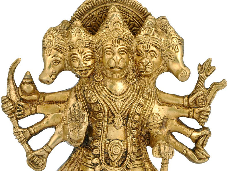 Lord Sankatmochan Hanuman - Brass Statue
