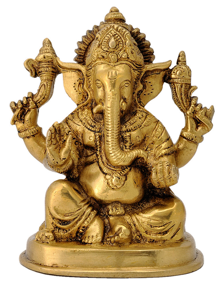 Lord Ganesha Brass Figure