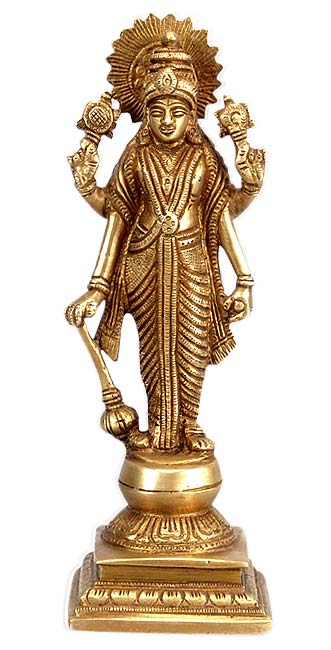 Lord Satya Narayan - Brass Sculpture