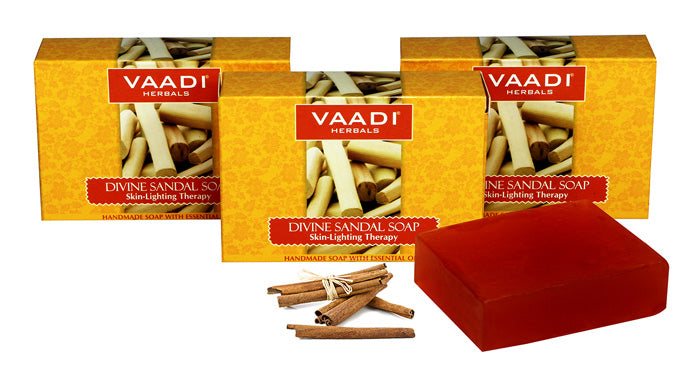 Super Value Pack Of 6 Divine Sandal Soap With Saffron & Turmeric (75 gms x 6)