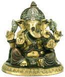 Ganadhipati Shri Ganesha - Brass Statue