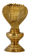 Brass Shiva Lingam with Seven Headed Serpent