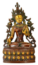 The Green Tara - Brass Statue