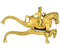 Brass Betel-Nut Cutter 'Courageous Rider'