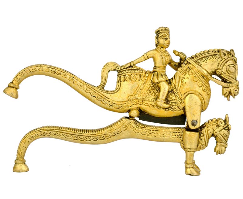Brass Betel-Nut Cutter 'Courageous Rider'