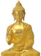 Golden Finish Brass Buddha Statue 16"