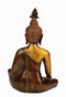Buddha Brass Statue in Golden Brown Antique Finish 10.50"