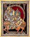 Gauri Shiva Seated on Nandi - Kalamkari Painting