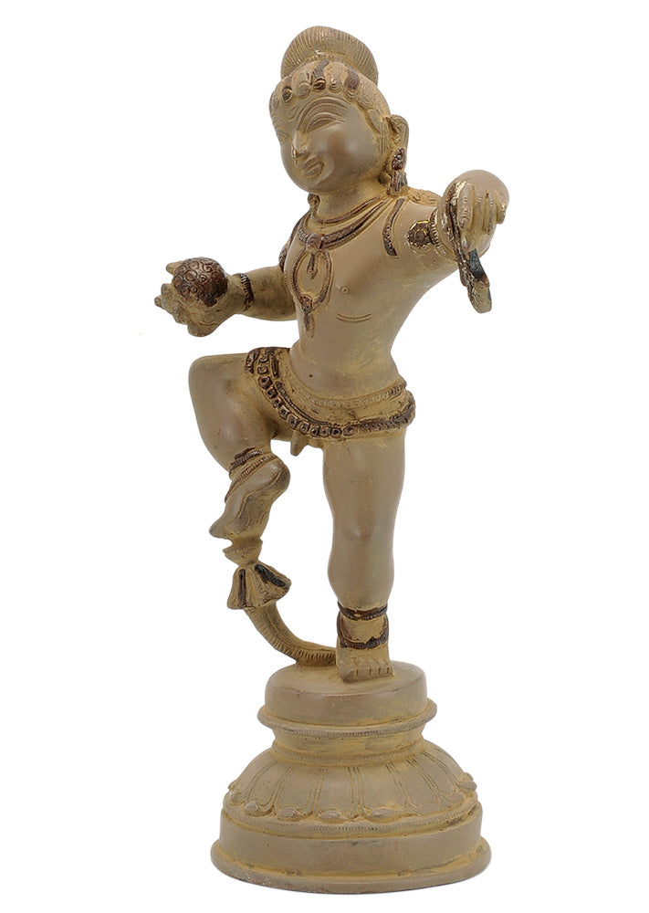 Antiquated Brass Baby Krishna