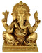 Ganesha The Elephant God - Brass Sculpture