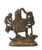 Goddess Mahakali Antiquated Brass Statue in Traditional Style 6"