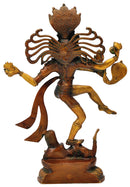Unique Lord Nataraja Figurine with Shesh Naga Hood 17.50"
