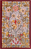 "Indian Terrain" Cotton Kalamkari Painting