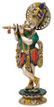 Bala Gopala Krishna Playing Flute 11.75"