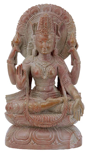 Goddess Narayani Laxmi - Stone Statue