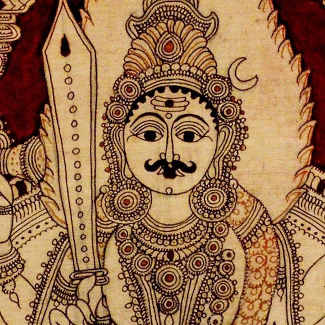Shri Bhairava Deva - Kalamkari Painting
