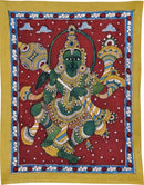 Shri Hanuman Holding Gada (Mace) - Kalamkari Painting