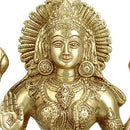 Vishnu Priya Goddess Lakshmi - Brass Sculpture 9"