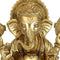 Ganesha Loves Modaks - Brass Statuette