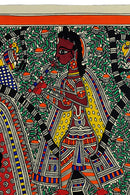 Krishna Teases The Maidens - Mithila Painting