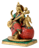 Devi Saraswati Seated on Swan