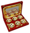Silver Plated Golden Finish Ice Cream Bowl Set of 6 Pcs