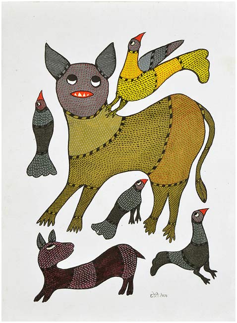 Friends - Gond Painting
