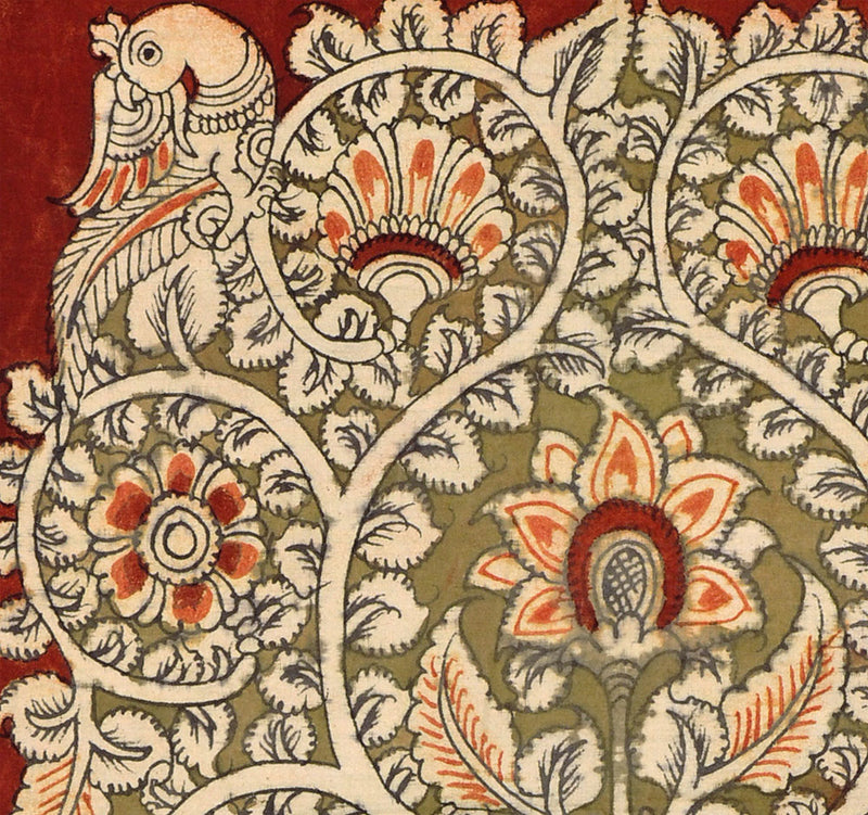 Evergreen Tree Kalamkari Painting