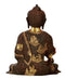 Medicine Buddha - Antiquated Brass Sculpture 11.5"