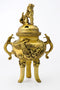 Chinese Incense Burner with Lion Lid 9.50"